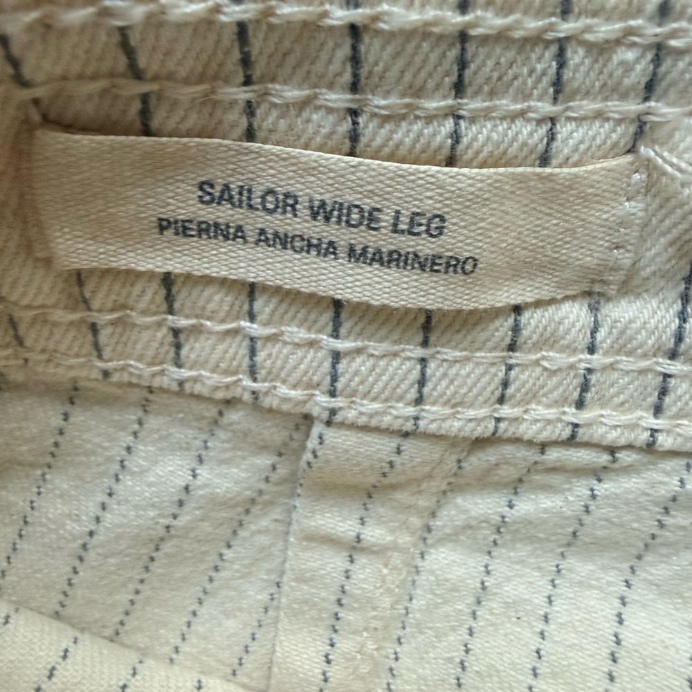 Universal Thread women’s Pinstriped Khaki wide leg, high rise - Picture 4 of 10